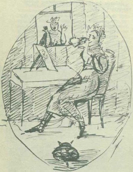 “Кухарка брилась”. Иллюстрация к поэме “Домик в Коломне”, 9 октября 1830 г.